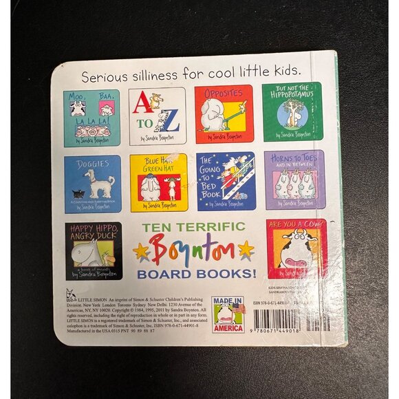 Sandra Boynton Board Book Set: Hey! Wake Up! Blue Hat Green Hat Moo Baa La La La - Picture 10 of 11